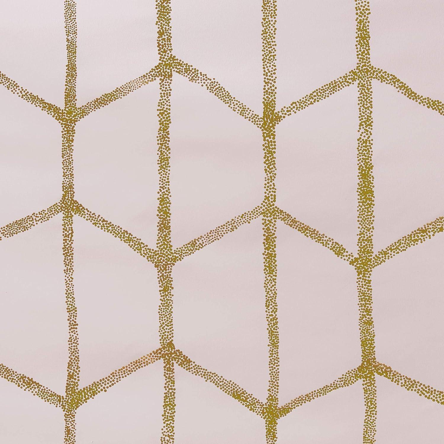 Intelligent Design Raina Geometric Total Blackout Grommet Single Curtain Panel