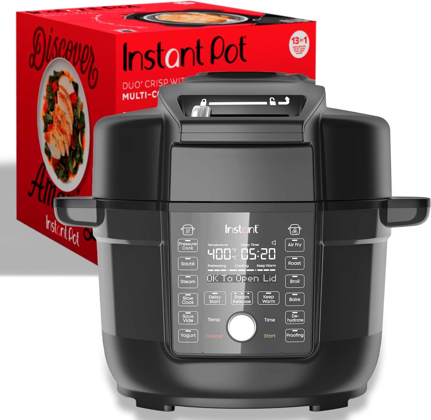 Instant Pot Duo Crisp 6.5 Qt. Air Fryer & Multi-Cooker with Ultimate Lid