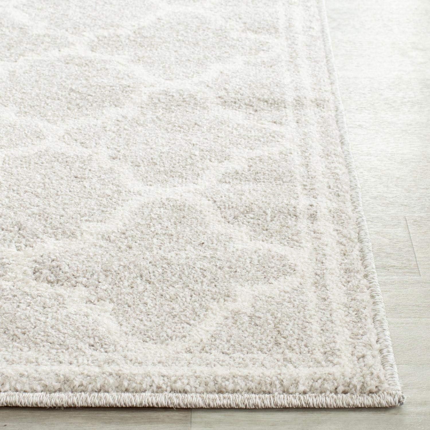 Amherst AMT422 Power Loomed Indoor Runner Rug - Light Grey/Beige - 2'3"x11' - Safavieh