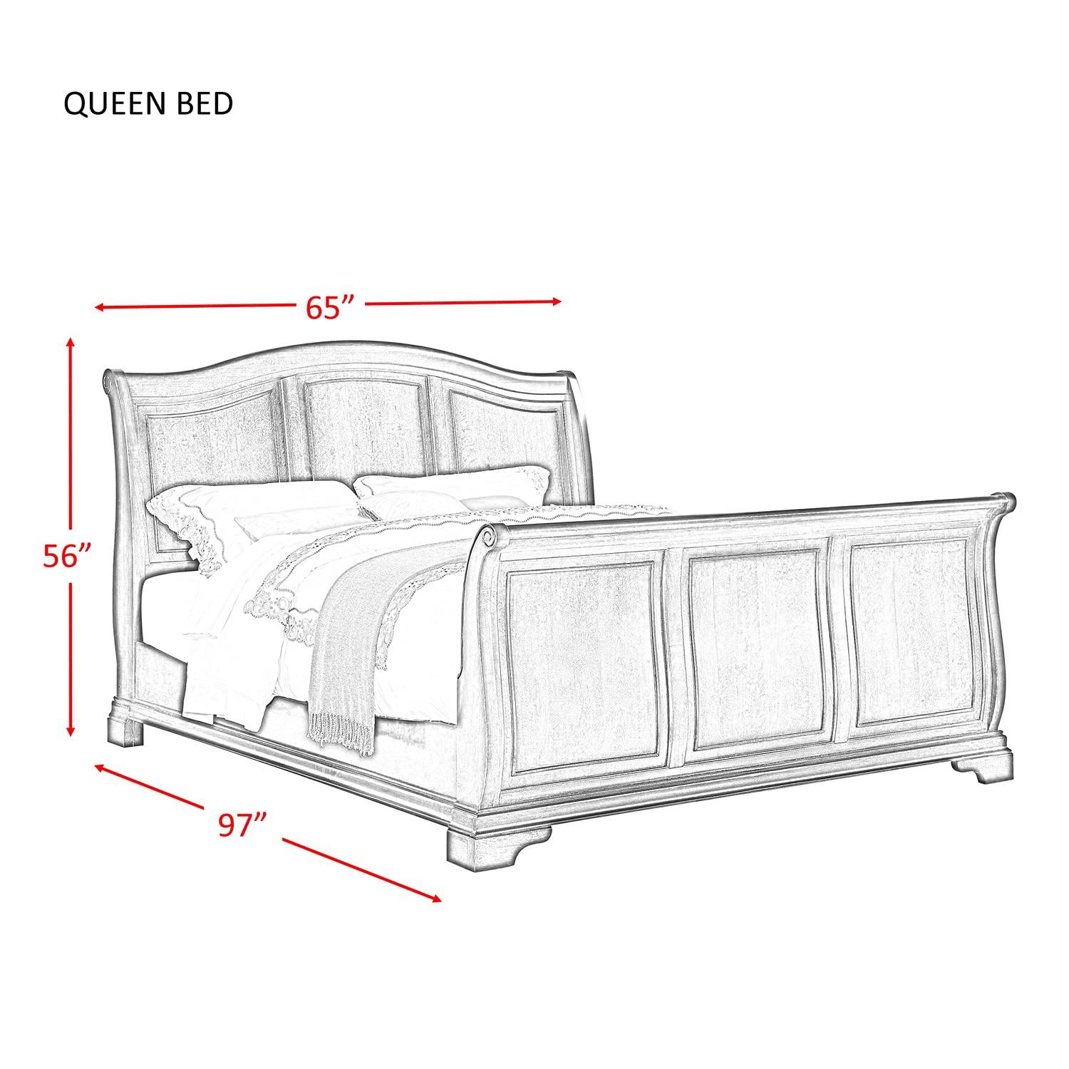 Picket House Conley Cherry King Sleigh Bed in Cherry