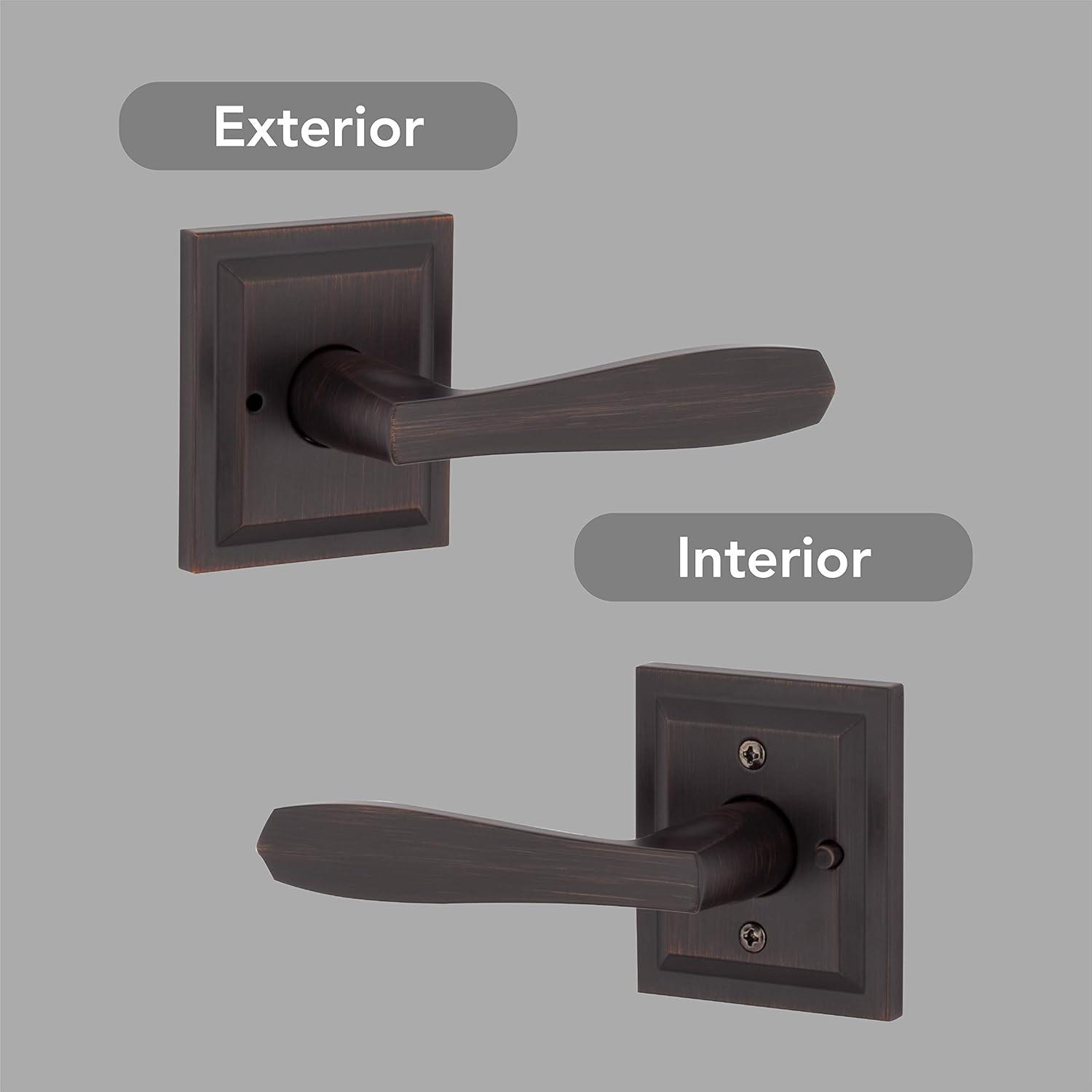 Baldwin Torrey Low Profile Rose Bed/Bath Lever in VB