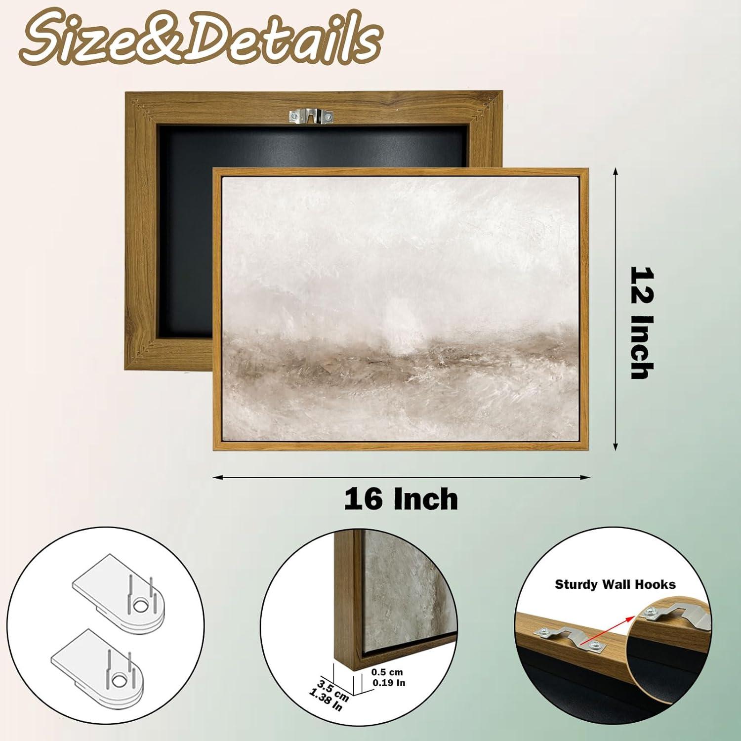 Vintage Botanical Wall Art Prints - Black and White Sketch Art Decor - Antique Pictures and Rustic Paintings for Living Room Bedroom - 12"x16" Unframed