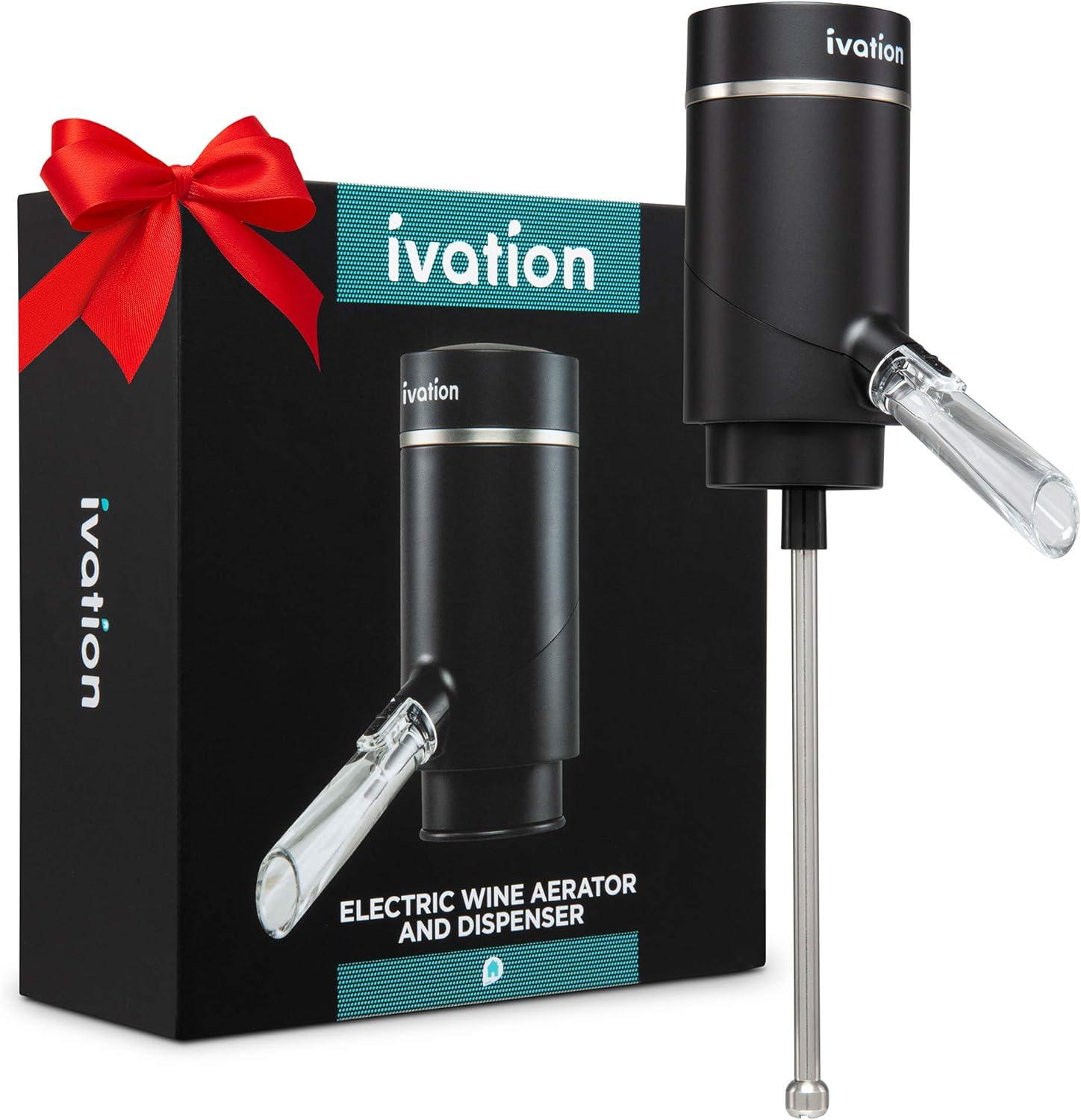 Ivation Wine Aerator Pourer Spout, Electric Wine Dispenser Machine