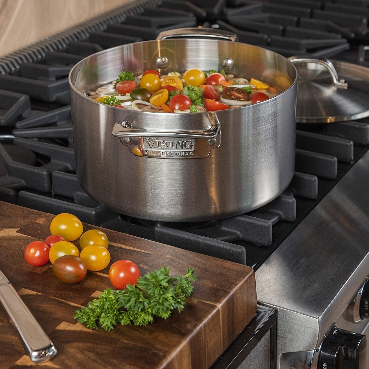 Viking Professional 5-Ply Stainless Steel Stock Pot