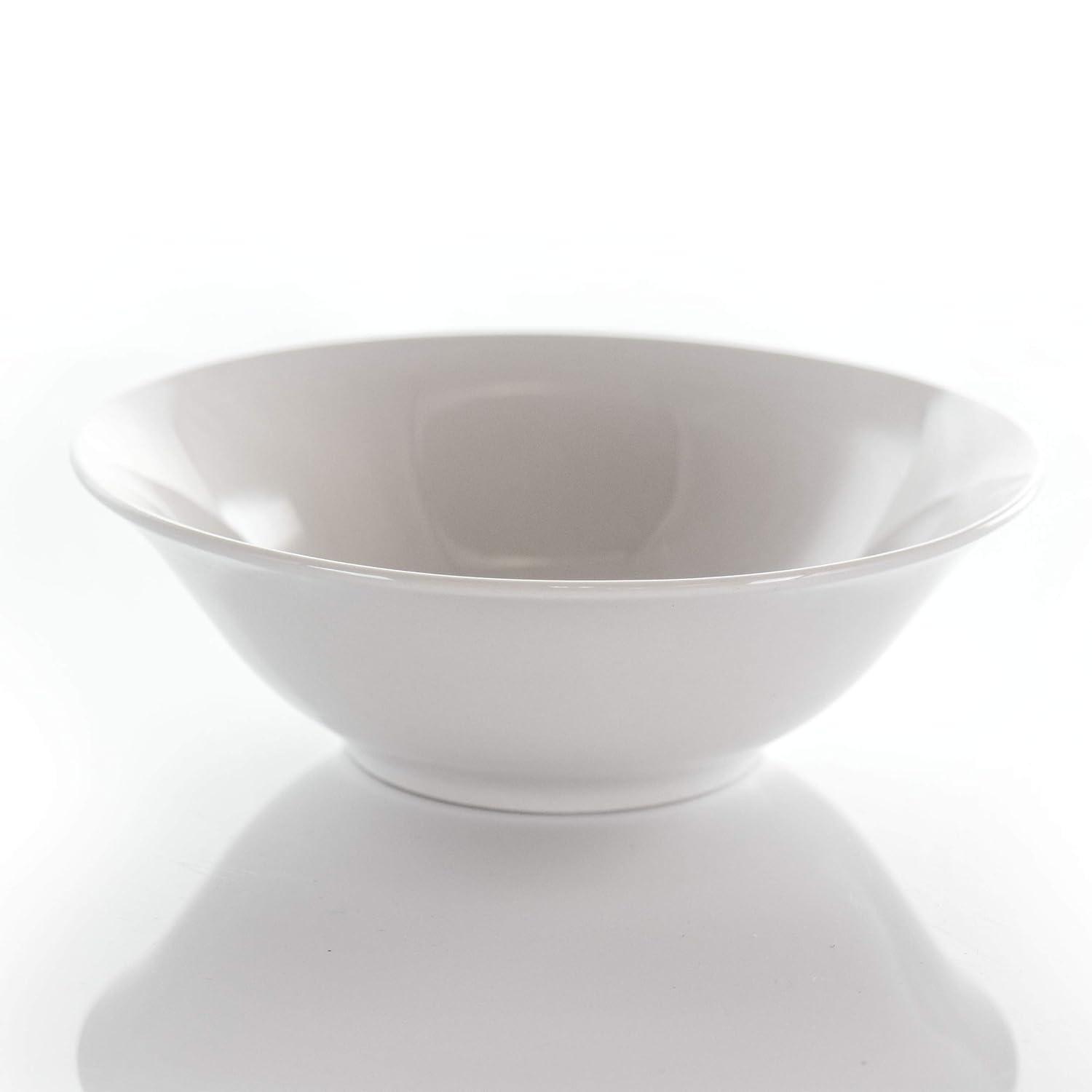 Elama Marshall 16 Piece Porcelain Dinnerware Set in White