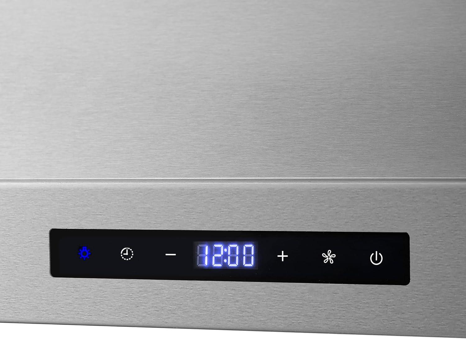 Cosmo 36 in. Ducted Wall Mount Range Hood in Stainless Steel with Touch Controls, LED Lighting and Permanent Filters