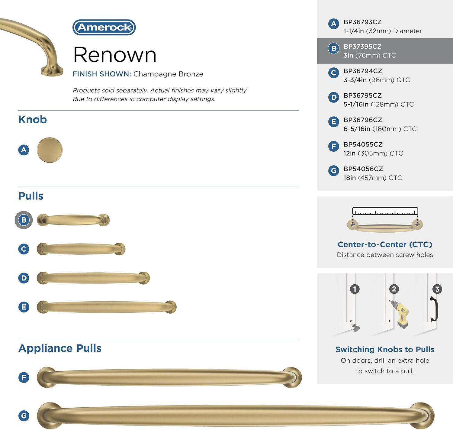 Amerock Renown Cabinet or Drawer Pull