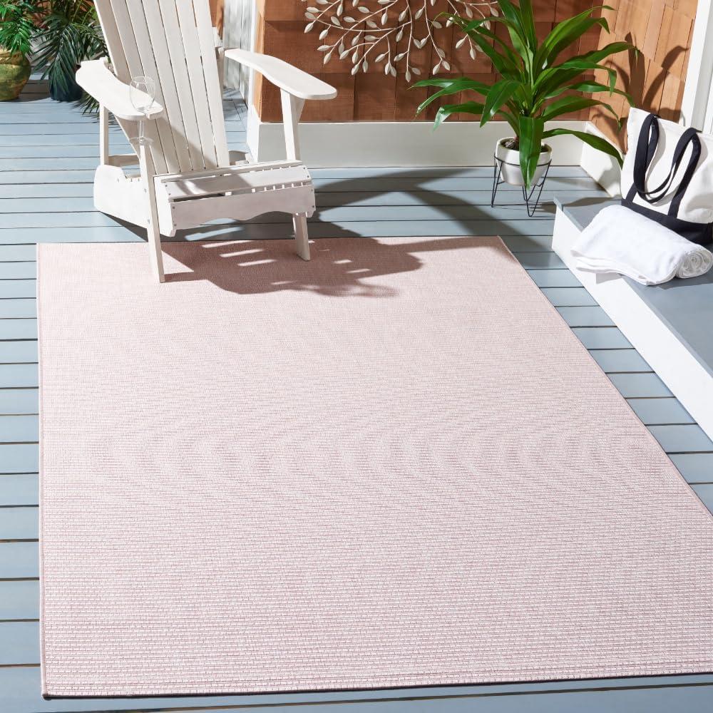 Courtyard CY8403 Power Loomed Indoor/Outdoor Area Rug - Grey/Aqua - 5'5"x7'7" - Safavieh