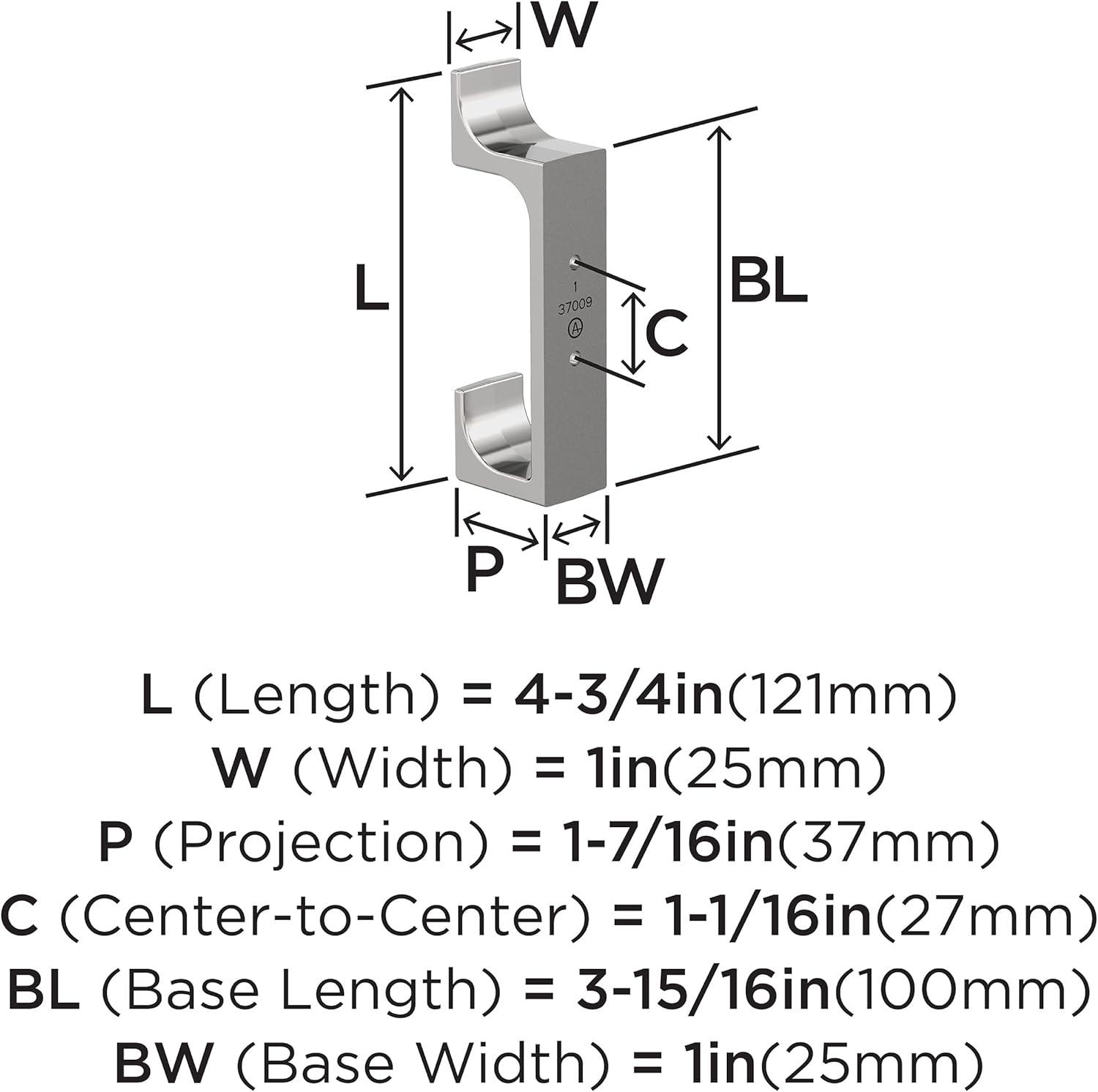 Bray Contemporary Double Prong Decorative Wall Hook