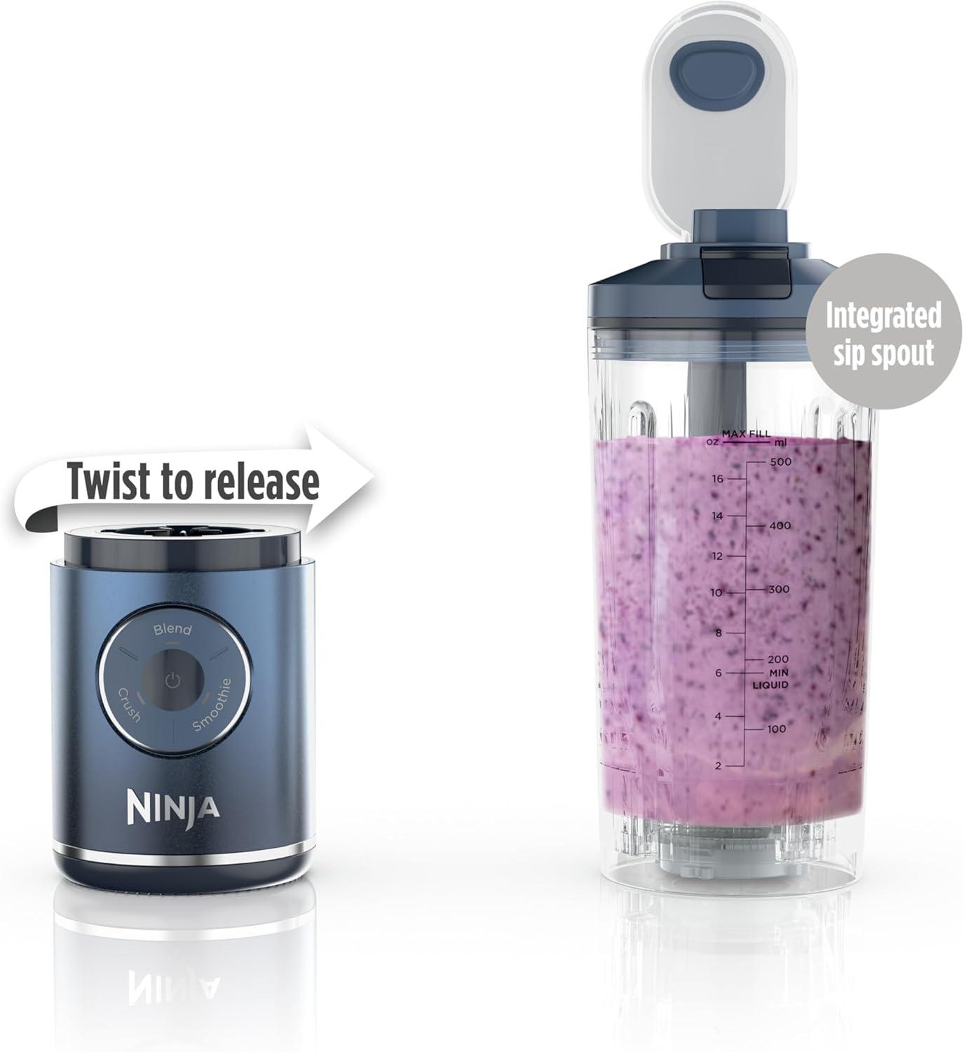 Ninja Blast 22oz Max Portable Blender Deep Navy BC251NV