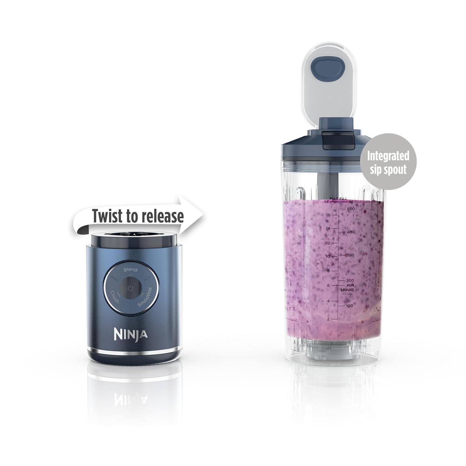 Ninja Blast 22oz Max Portable Blender Deep Navy BC251NV