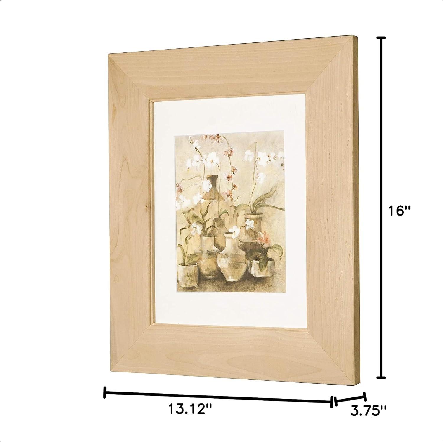 Recessed Picture Frame Door Medicine Cabinet with 3 Adjustable Shelves