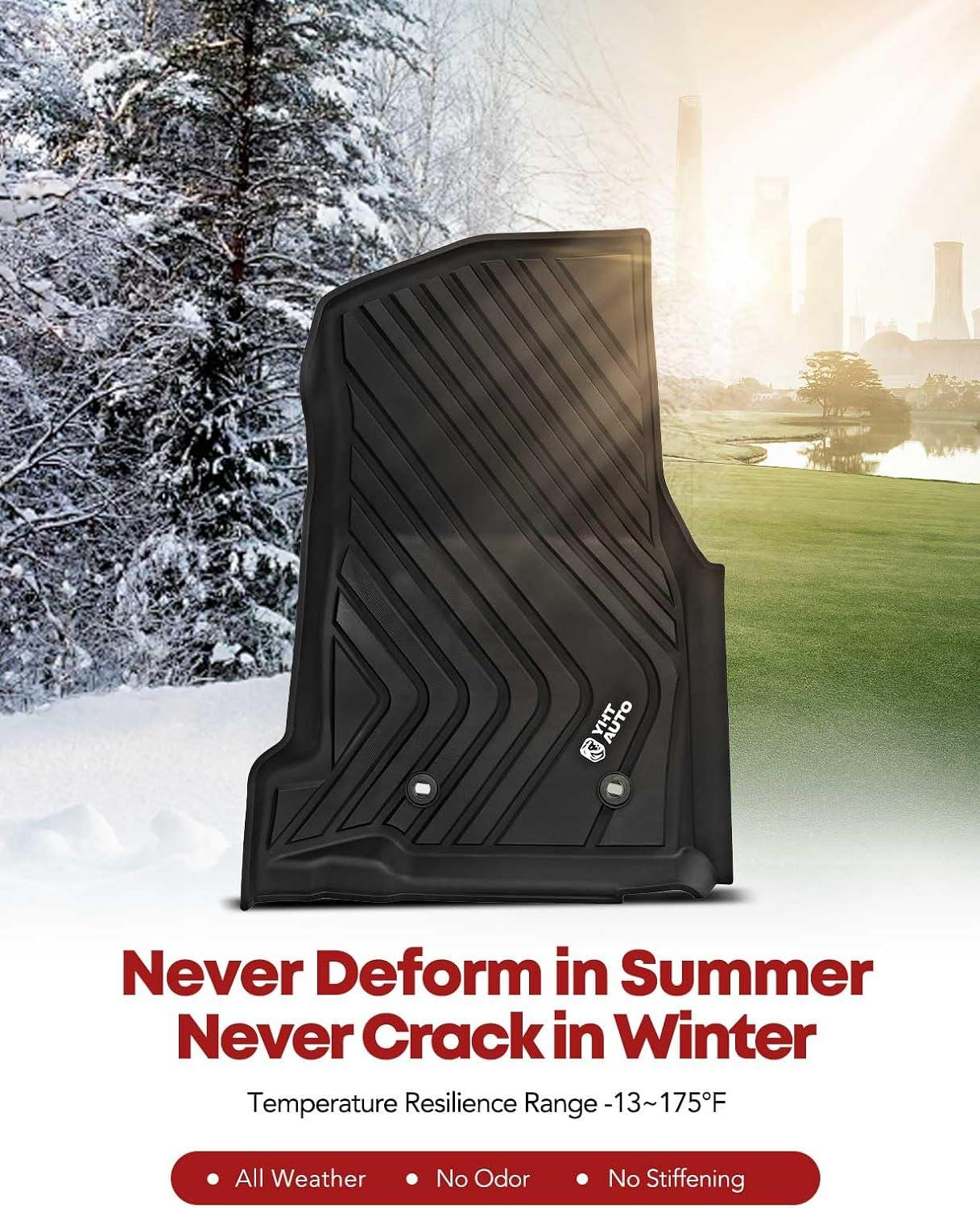 Rough Country Flex-Fit Floor Mats for 2016-2023 Toyota Tacoma - FF-71216