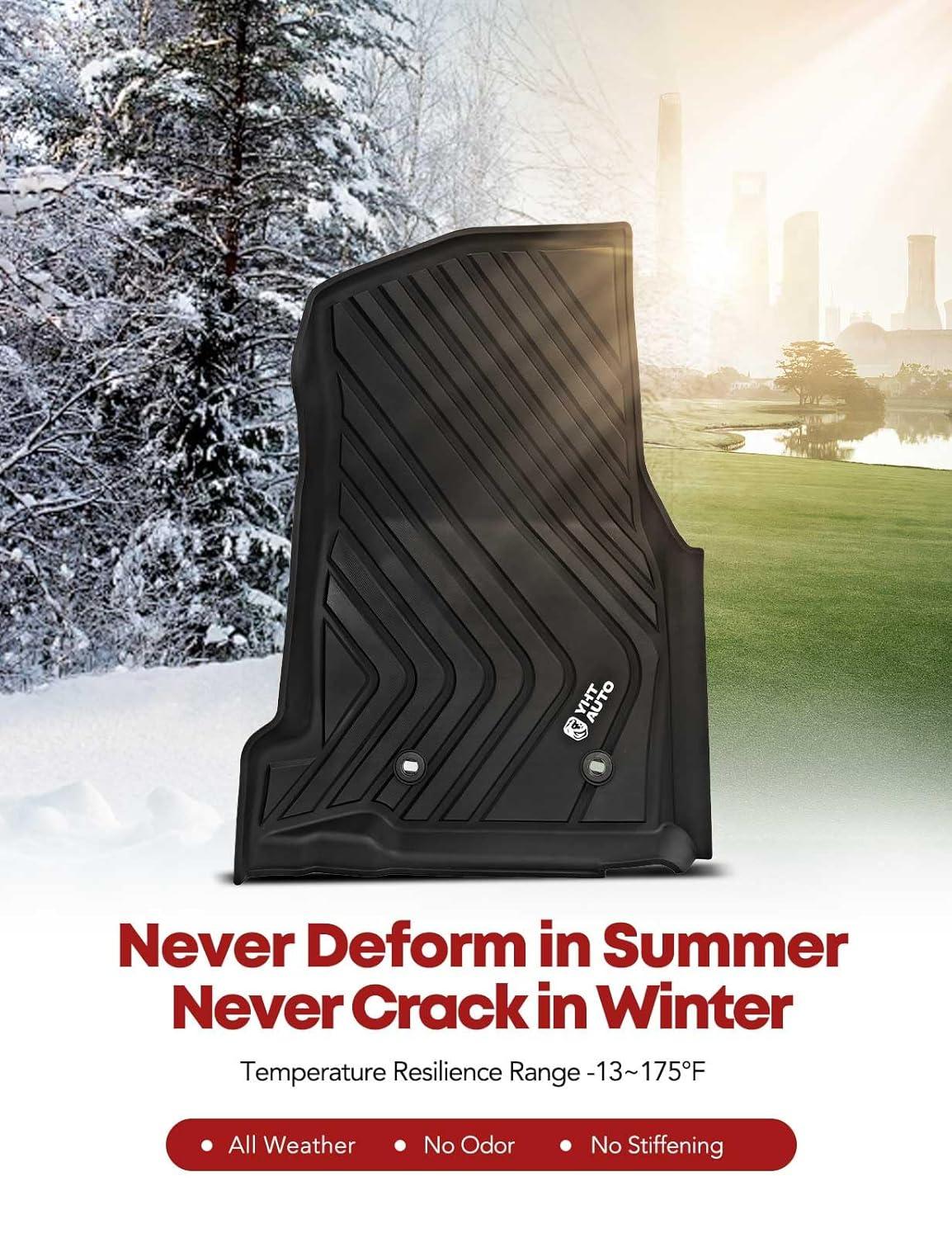 Rough Country Flex-Fit Floor Mats for 2016-2023 Toyota Tacoma - FF-71216