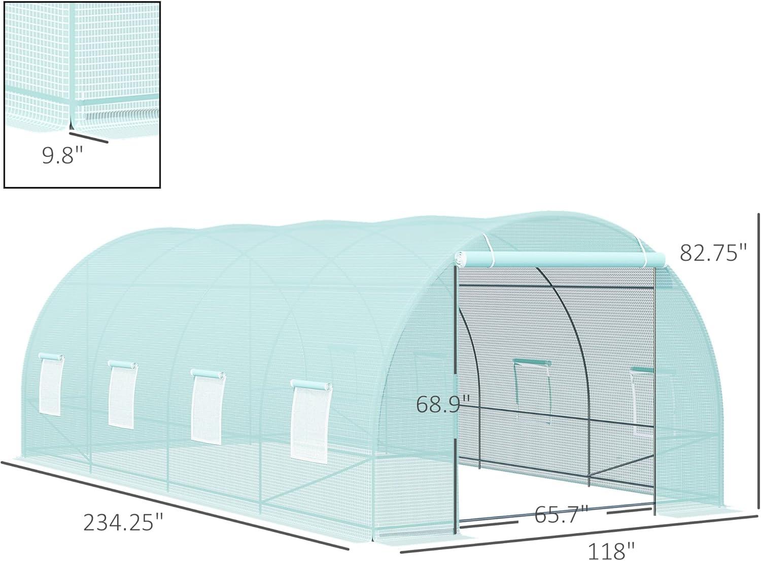 Outsunny 9.75 W x 19.75" D Greenhouse