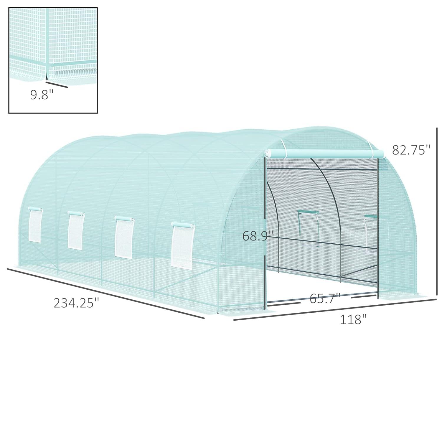 Outsunny 9.75 W x 19.75" D Greenhouse