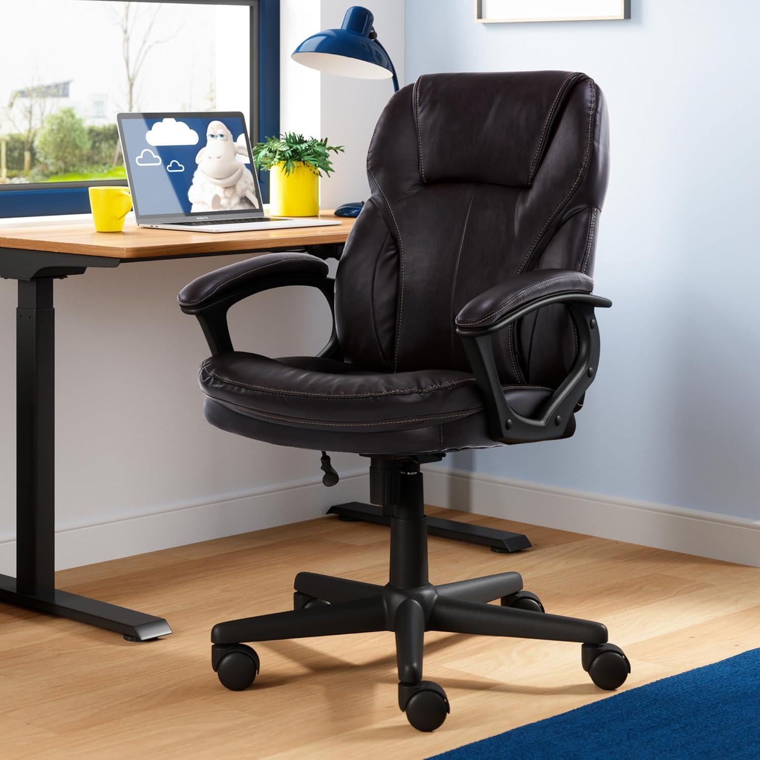 Serta Serta Mitchell Ergonomic Manager's Office Chair, Roasted Chestnut Brown