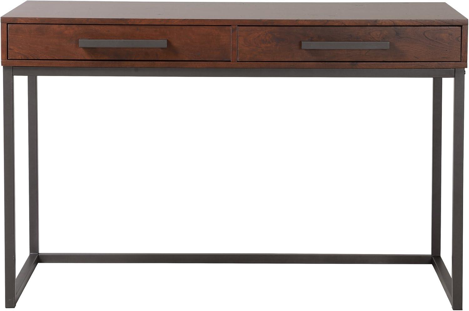 Signature Design by Ashley Casual Horatio Home Office Desk Warm Brown/Gunmetal