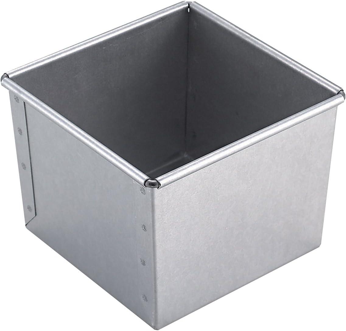 Steel Square Bread Mold with Sliding Lid