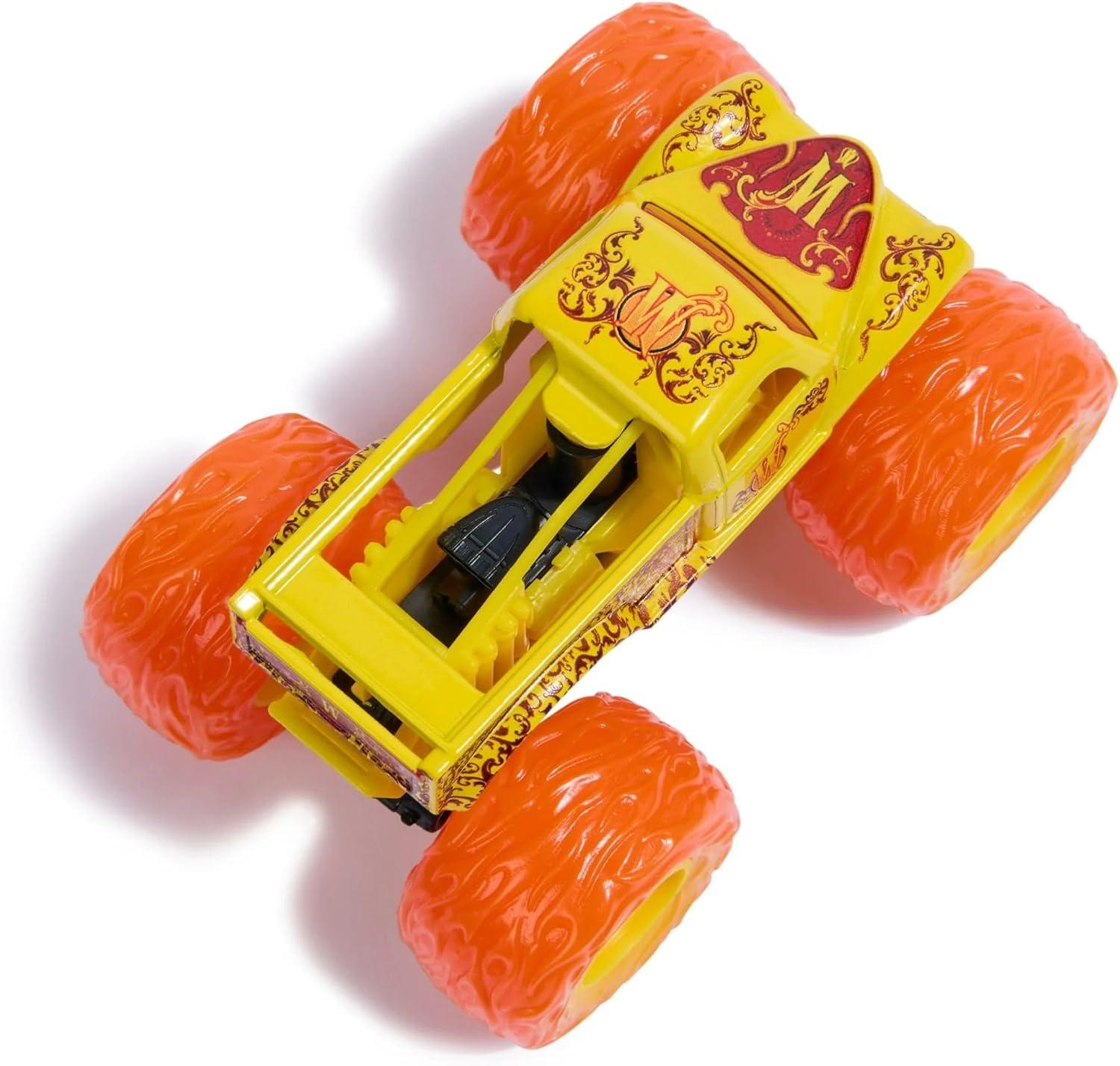 Monster Jam, Official Fire & Ice, Whiplash and Bakugan Dragonoid Die-Cast Monster Trucks, 1:64 Scale, Kids Toys for Boys Ages 3 and up