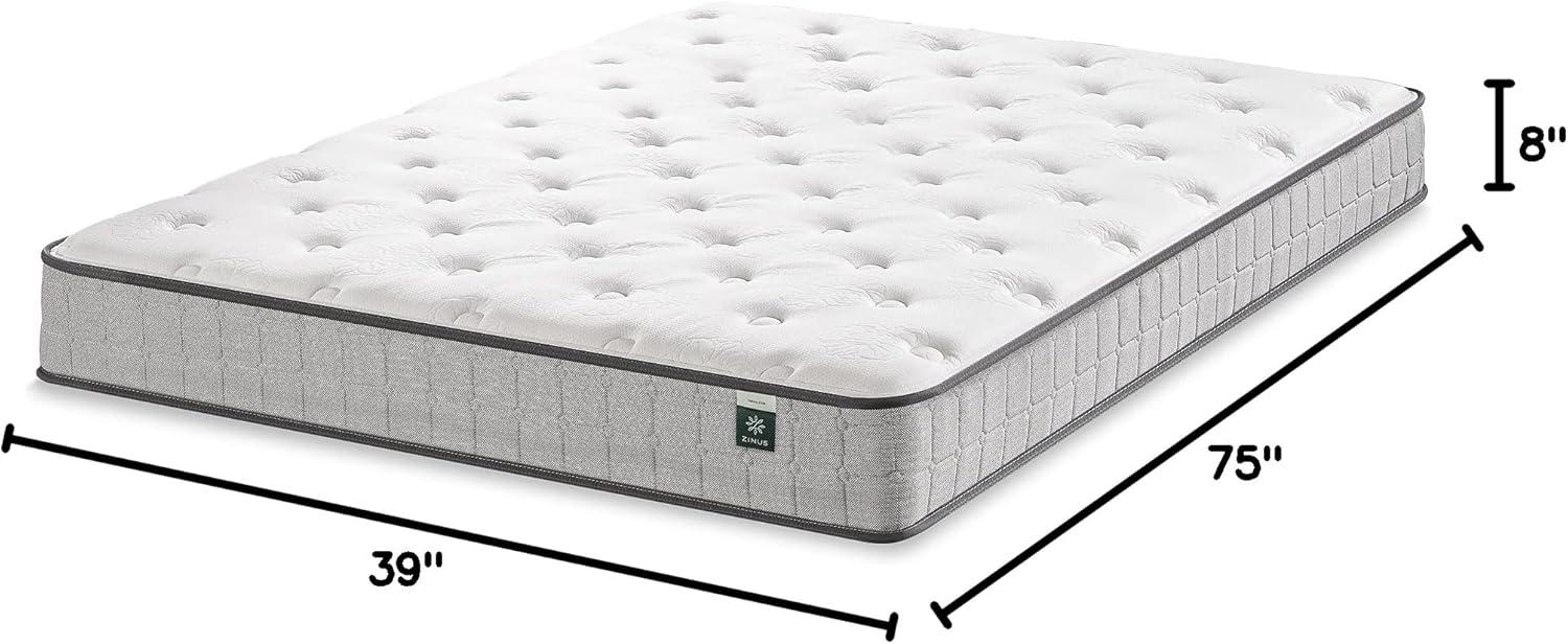 Zinus Zinus 8” Medium Comfort Support Cooling Gel Hybrid Mattress