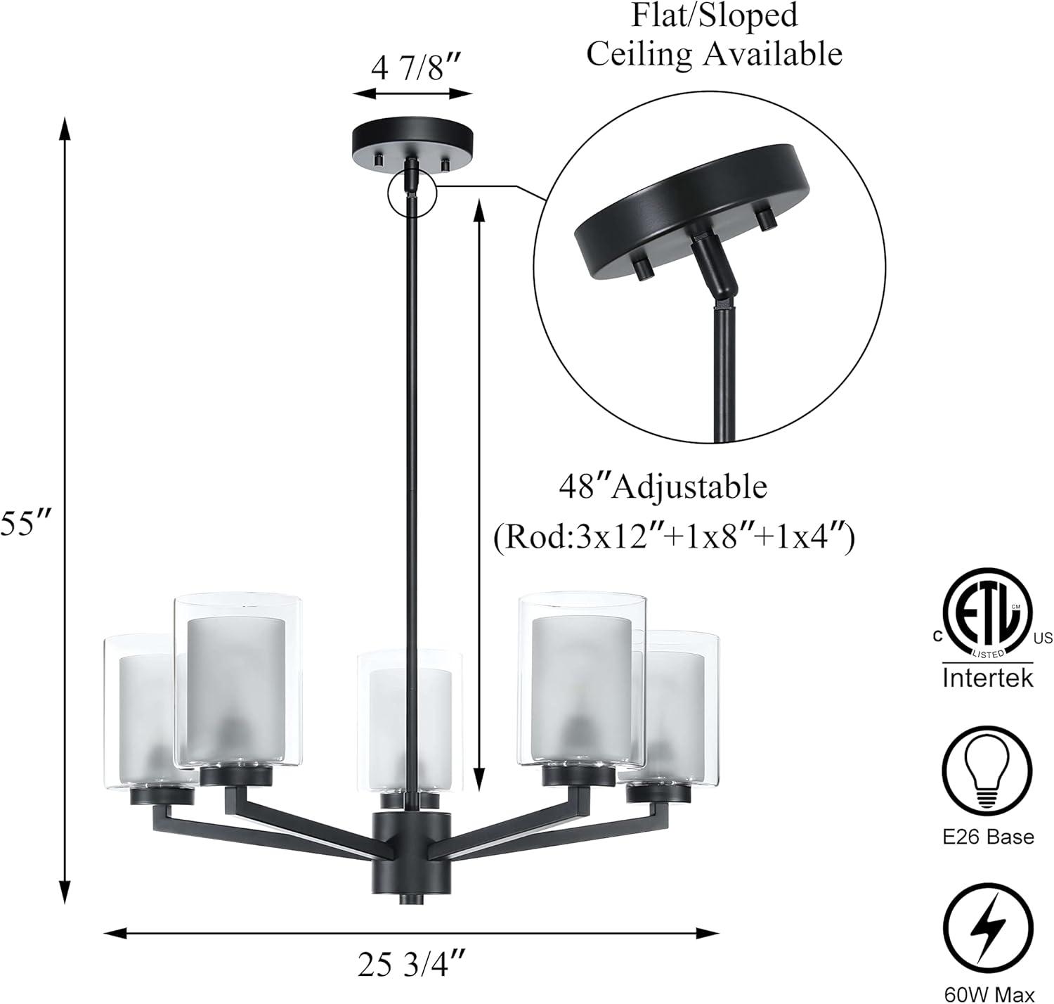 5 - Light Dimmable Classic / Traditional Chandelier