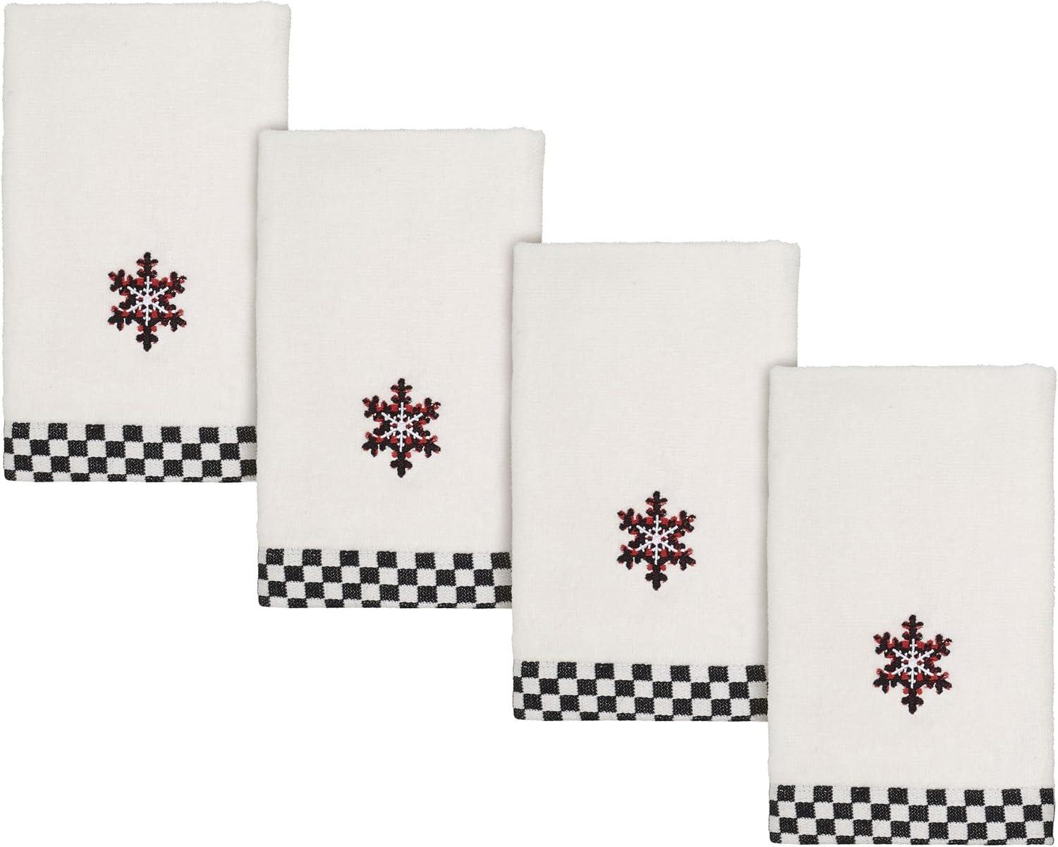 Avanti Linens Tis the Season 4-Pack Fingertip Towel Set