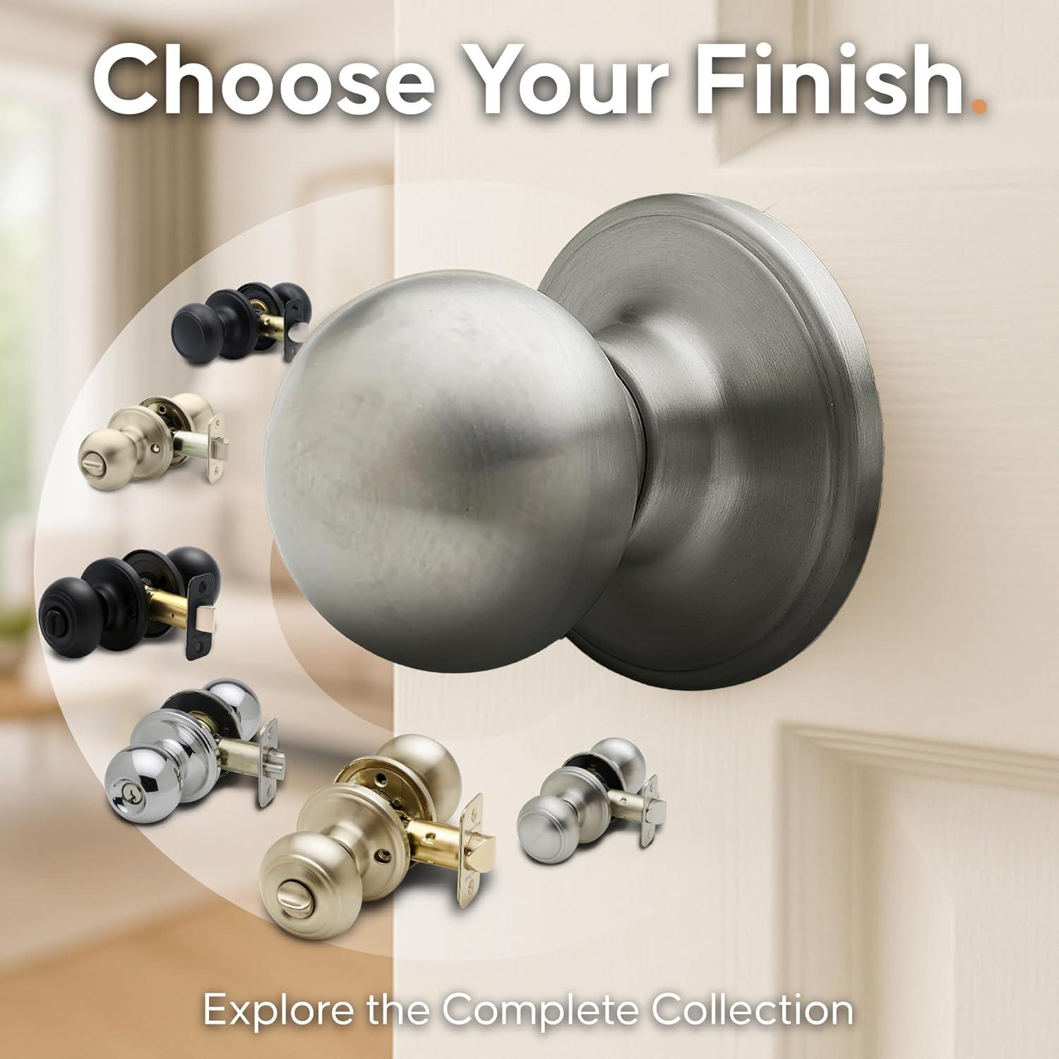 Ball Passage Door Knob with Round Rosette