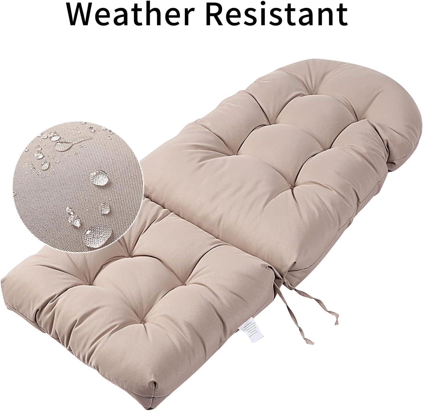 Crestlive Products Adirondack Style Patio Outdoor Chair Cushion for Adirondack Chair or Lounge Rocking Chair - See picture 2-Piece Set, Navy Blue