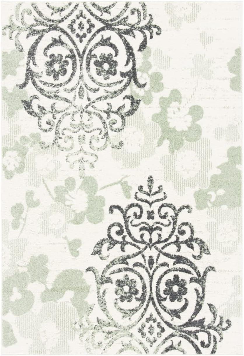 Adirondack ADR114 Machine Made Indoor Area Rug - Ivory/Green - 6'x9' - Safavieh