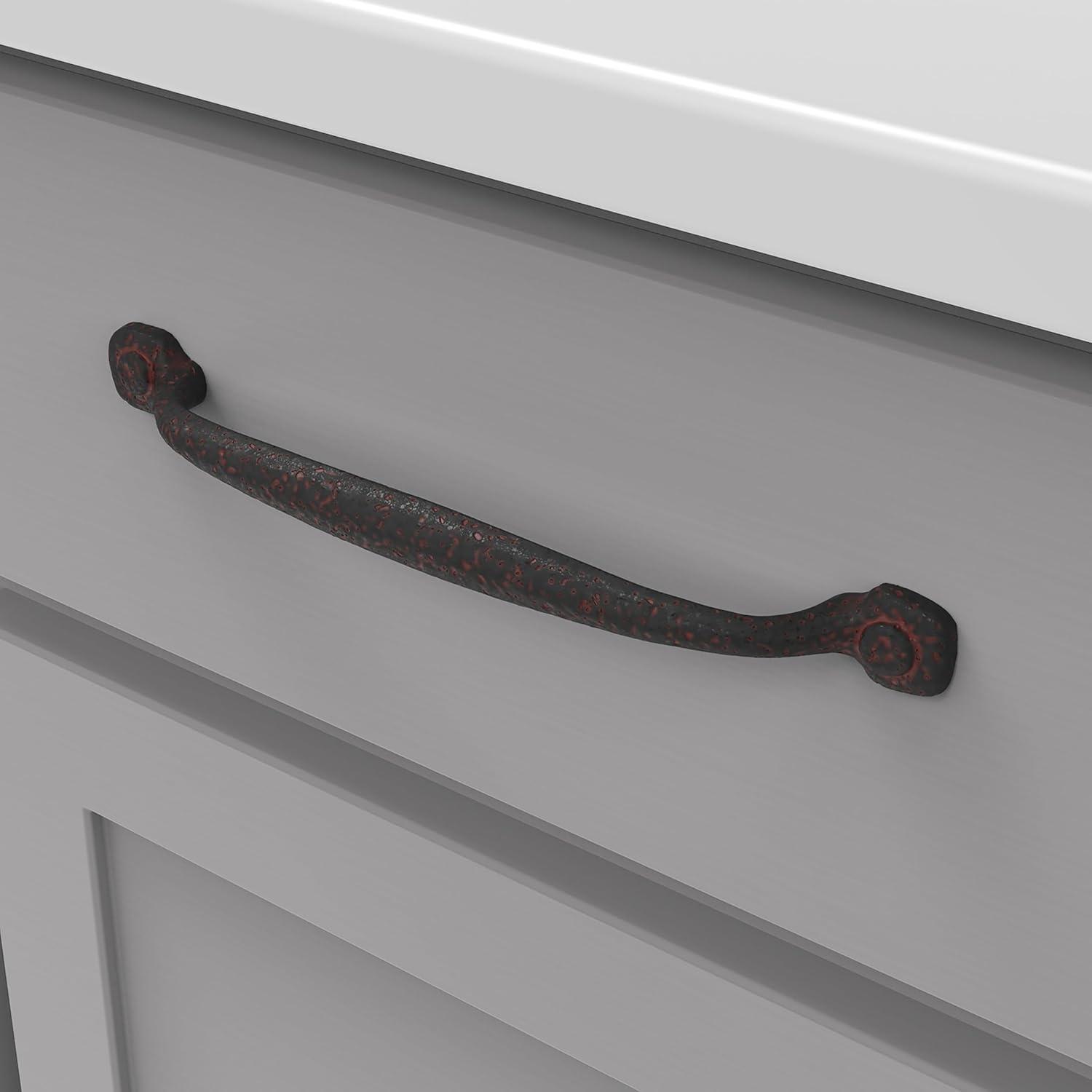 Refined Rustic Kitchen Cabinet Handles, Solid Core Drawer Pulls for Cabinet Doors