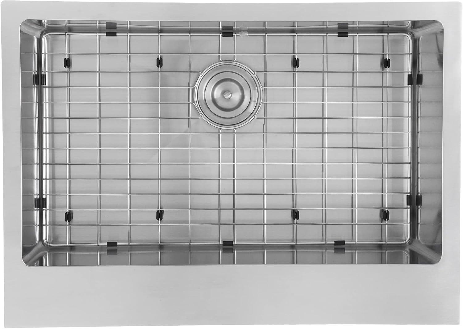 Pro Series 30'' L Farmhouse / Apron Single Bowl Stainless Steel Kitchen Sink