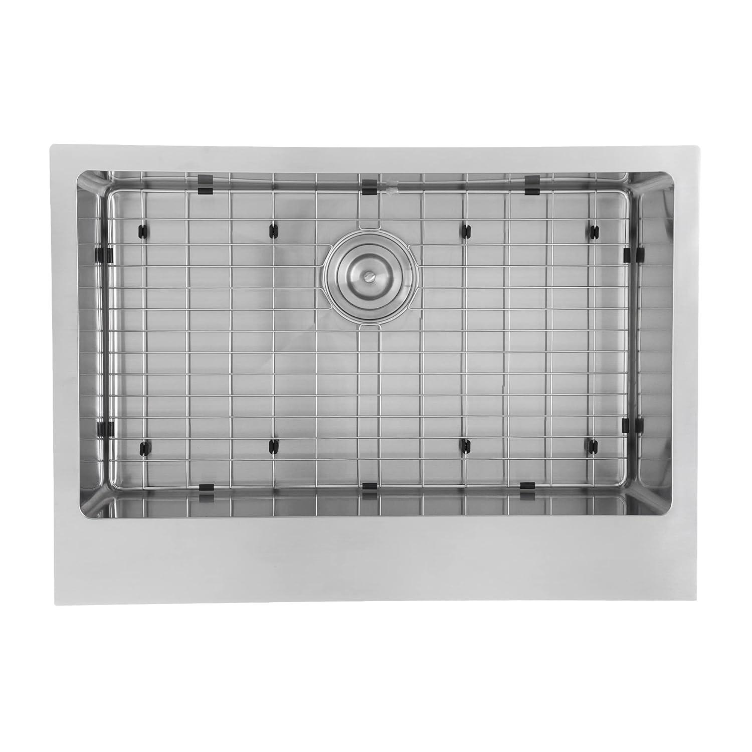 Pro Series 30'' L Farmhouse / Apron Single Bowl Stainless Steel Kitchen Sink