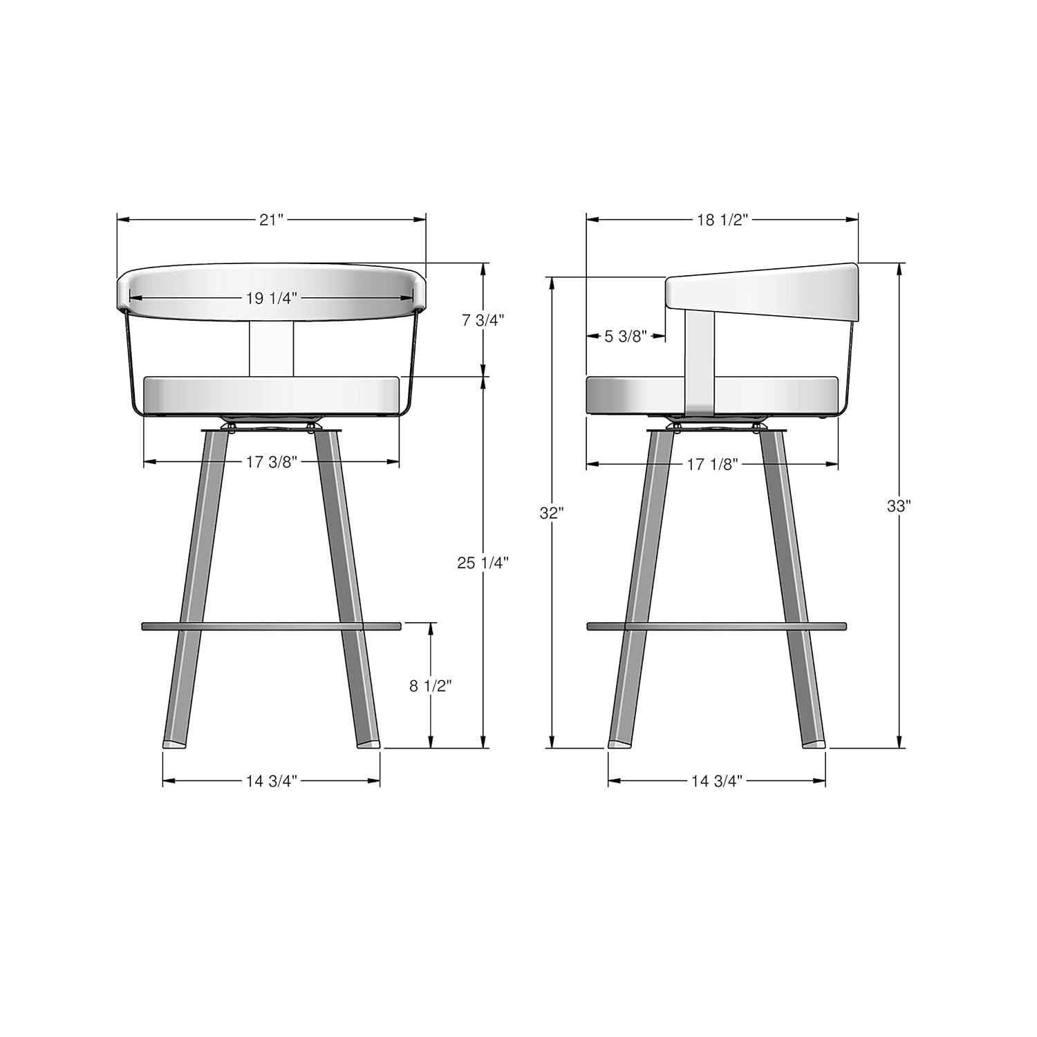 Lars 26 in. Cream Boucle Polyester/Black Metal Swivel Counter Stool