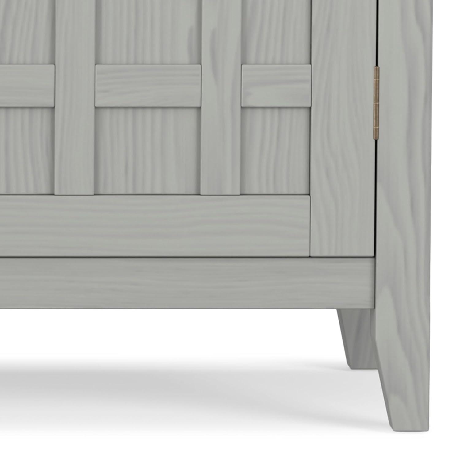 Simpli Home Bedford 54"W Solid Wood Sideboard Buffet and Wine Rack, 2 Drawers, and 2 Cabinets