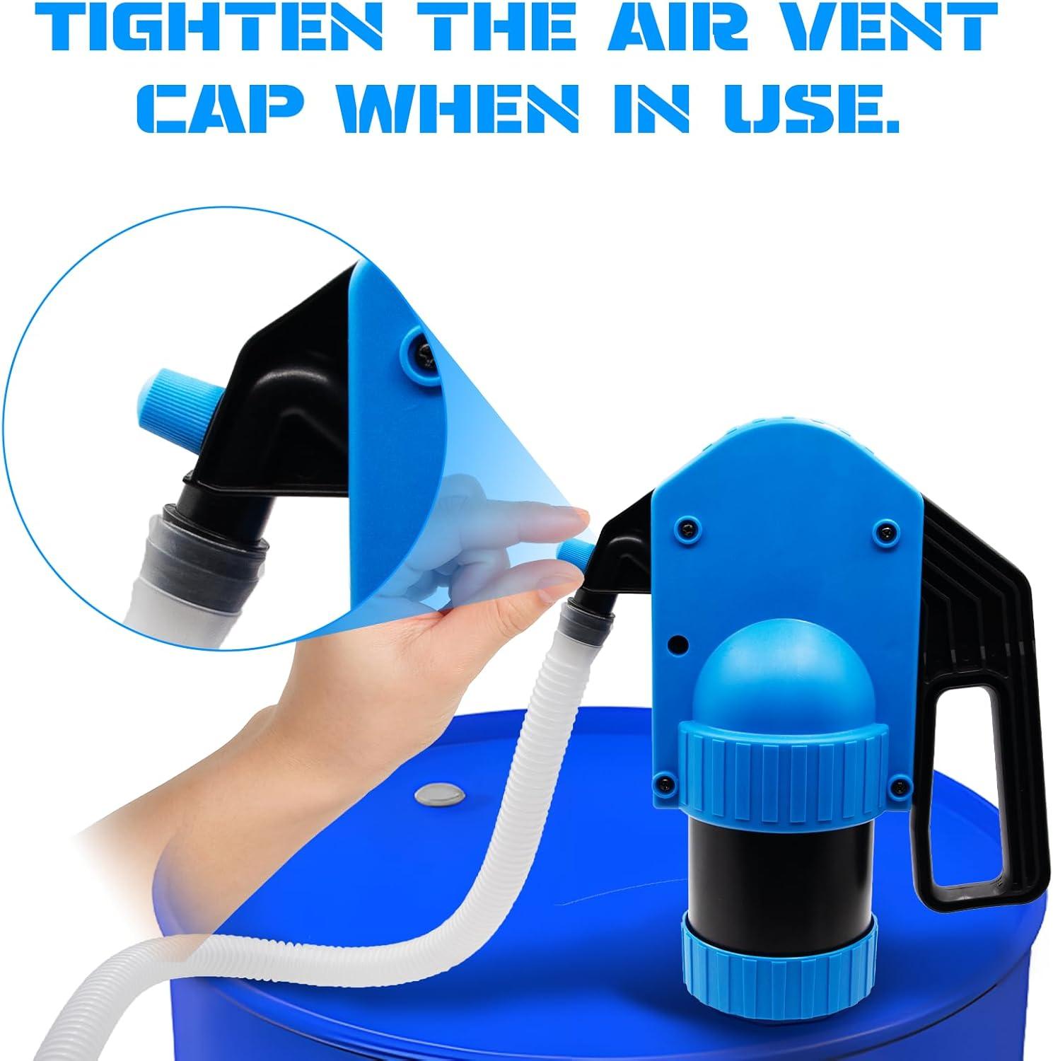 Lever-operated Drum Pumps.55 Gallon Plastic Hand Lever Drum Pump is 1 Pint Per Stroke.Lever Action Drum Pump for High Viscosity Oils, Agricultural Chemicals with 2 Meters of 3/4” Corrugated Hose