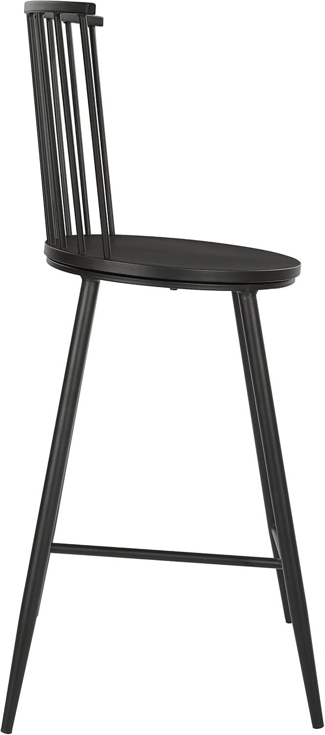 Bryce Counter Stool 26" with Black Metal Frame