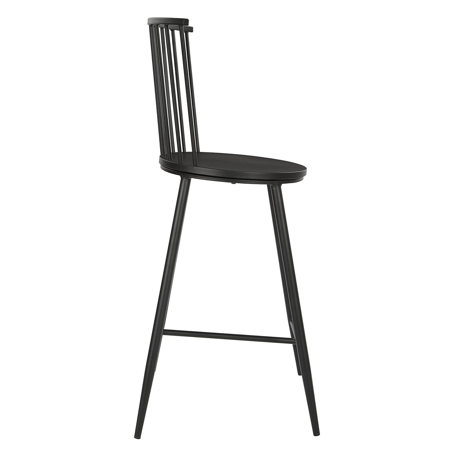 Bryce Counter Stool 26" with Black Metal Frame