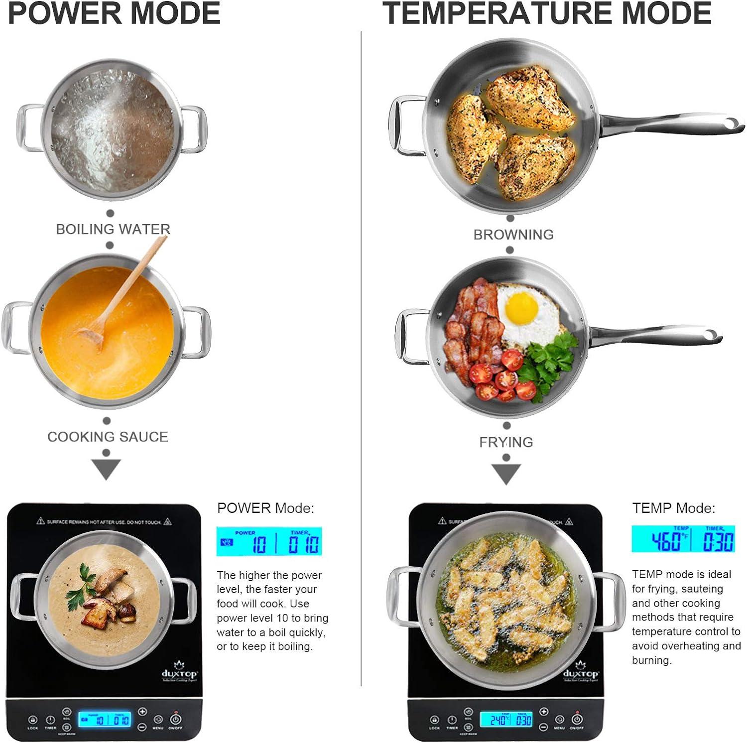 Duxtop Induction Electric Stove Cooktop in Black with Single Burner