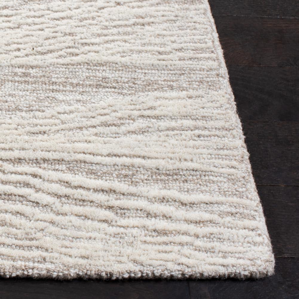 SAFAVIEH Metro Bridget Abstract Runner Rug, Natural/Ivory, 2'3" x 18'