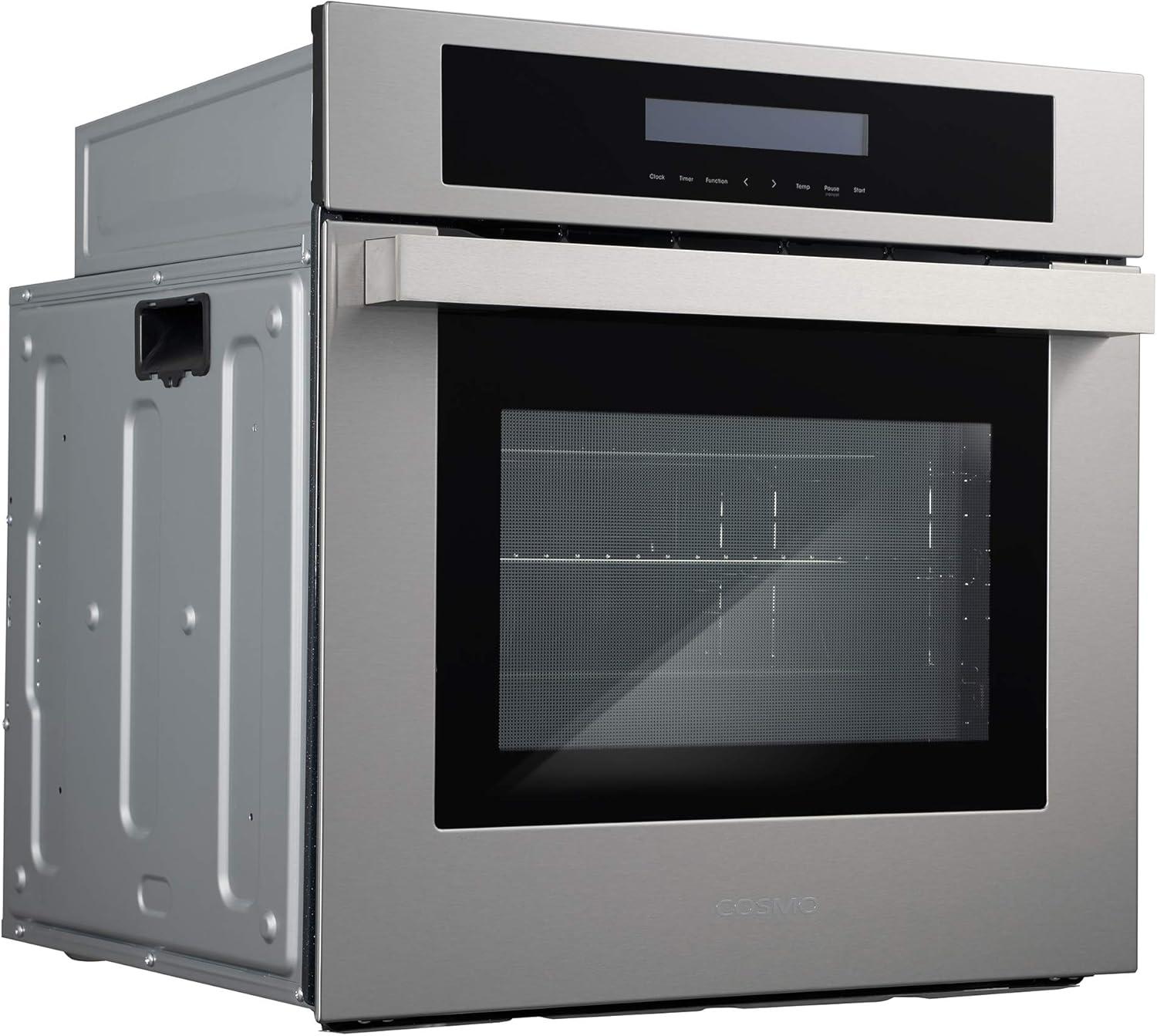 Cosmo C106SIX-PT 24 in. Convection European Element Single Electric Wall Oven