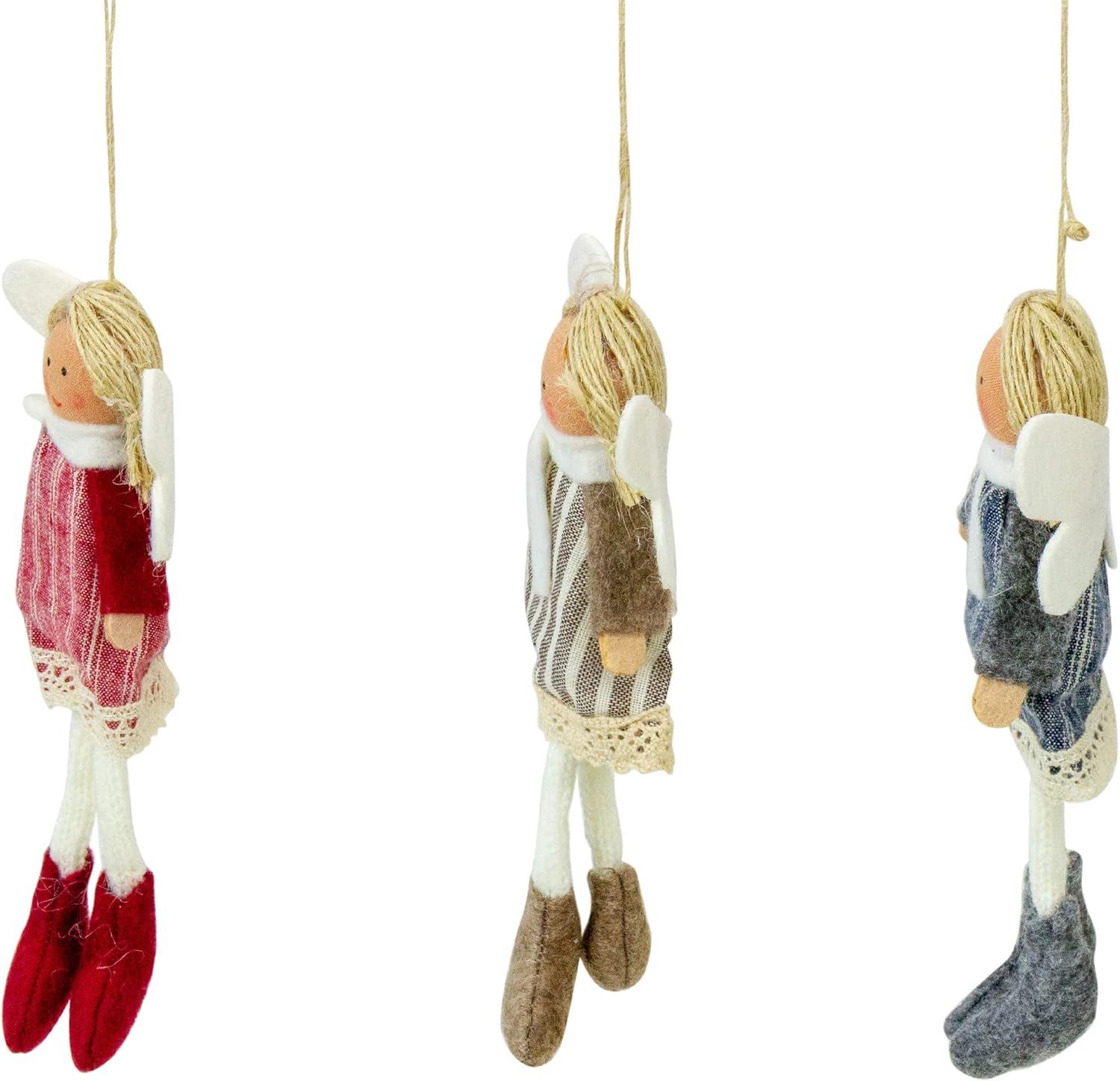 Hanging Angel Doll Christmas Ornament (Set of 3)