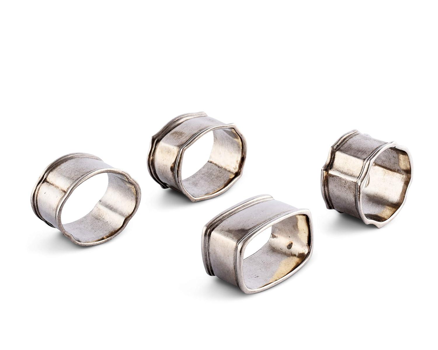 Vagabond House Medici Living Metal Napkin Ring (Set of 4)