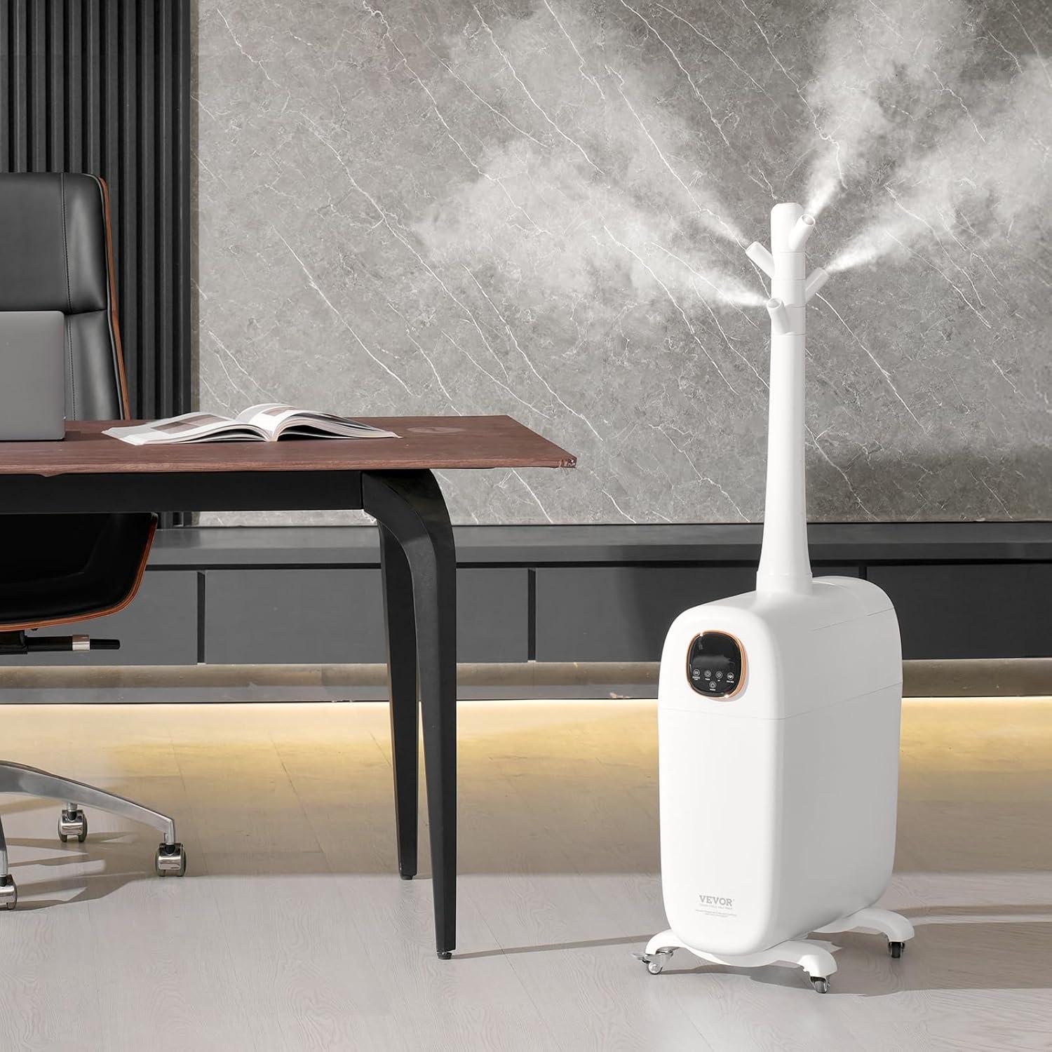 Large White Industrial Cool Mist Humidifier with Remote