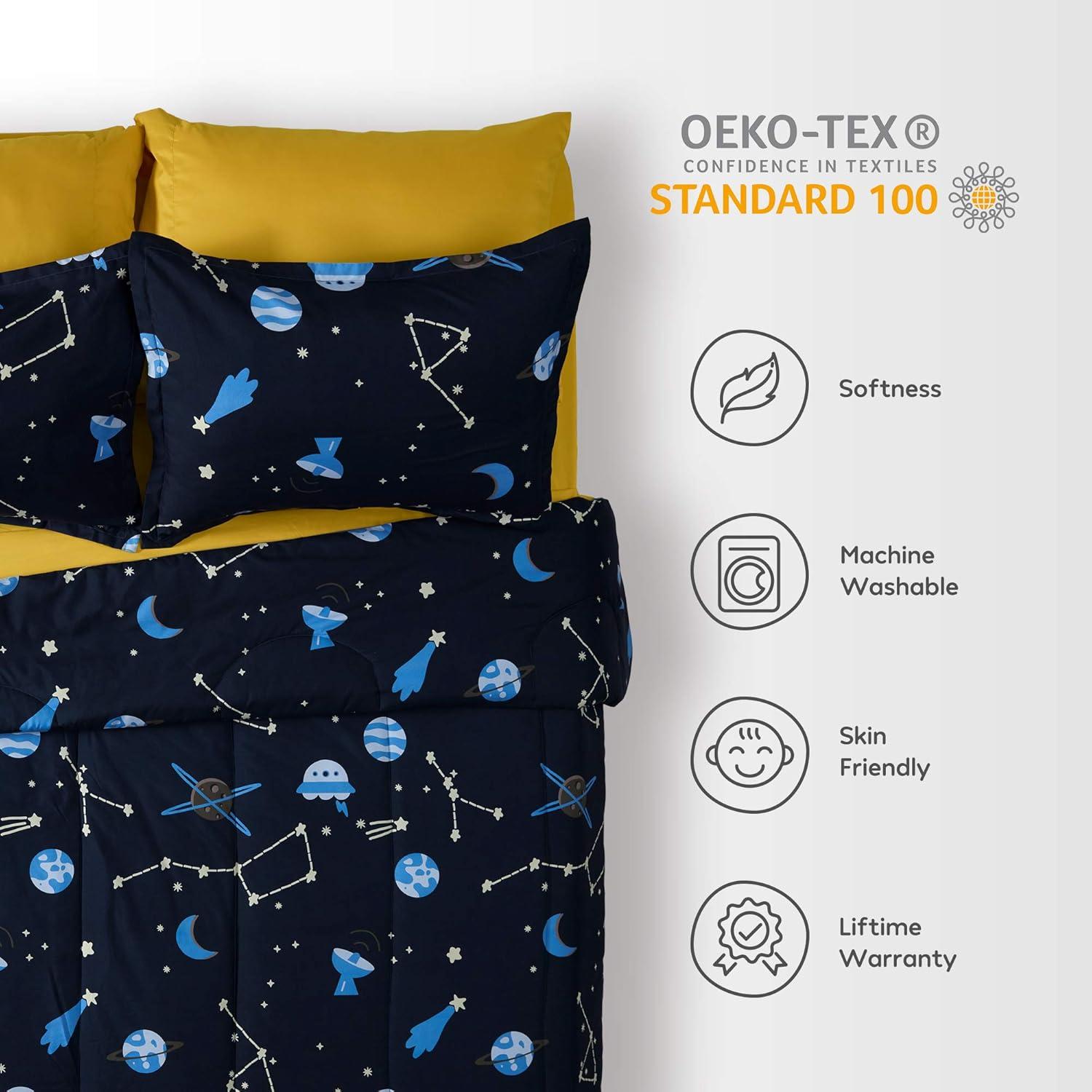 Sleep Zone Galaxy Bedding Set