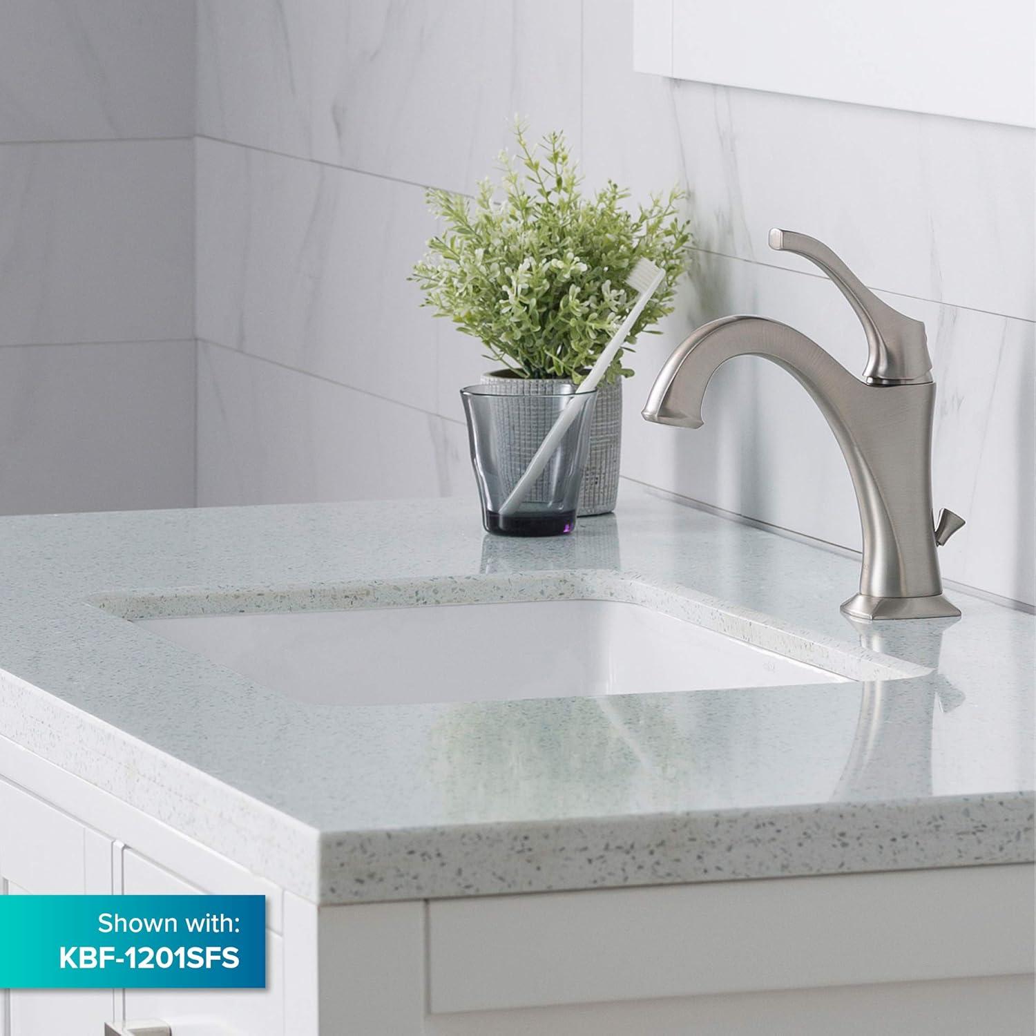 Kraus Elavo Ceramic Rectangular Undermount Bathroom Sink with Overflow KCU-241