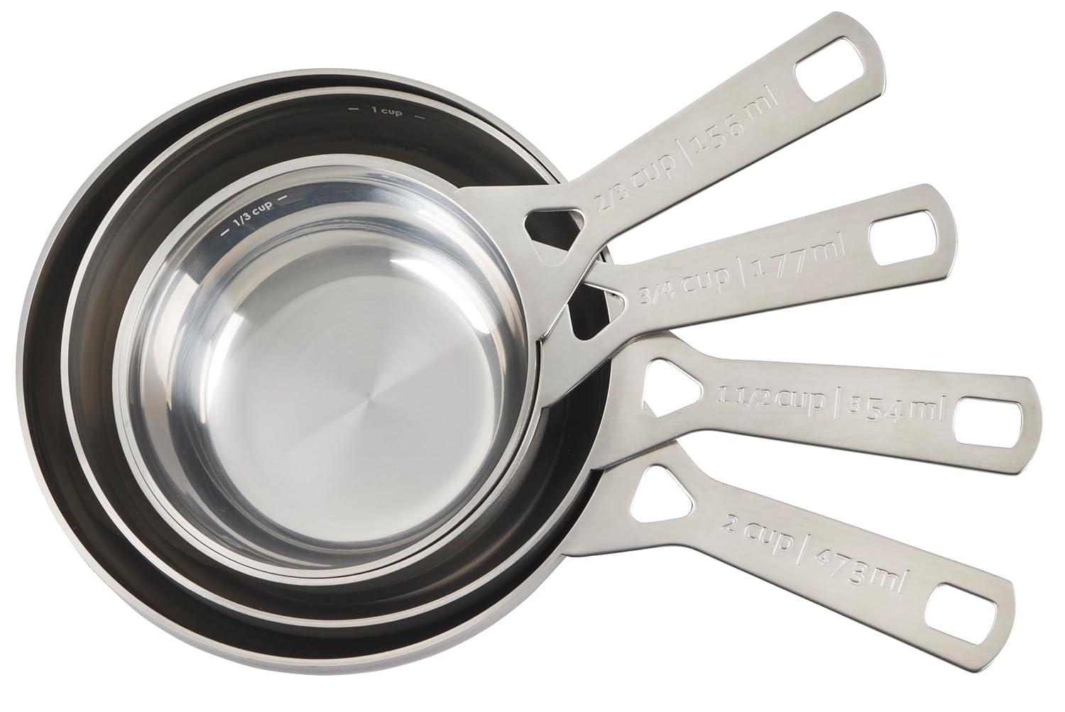 Le Creuset Le Creuset Stainless Steel Batch Baking Measuring Cups - Set of 4
