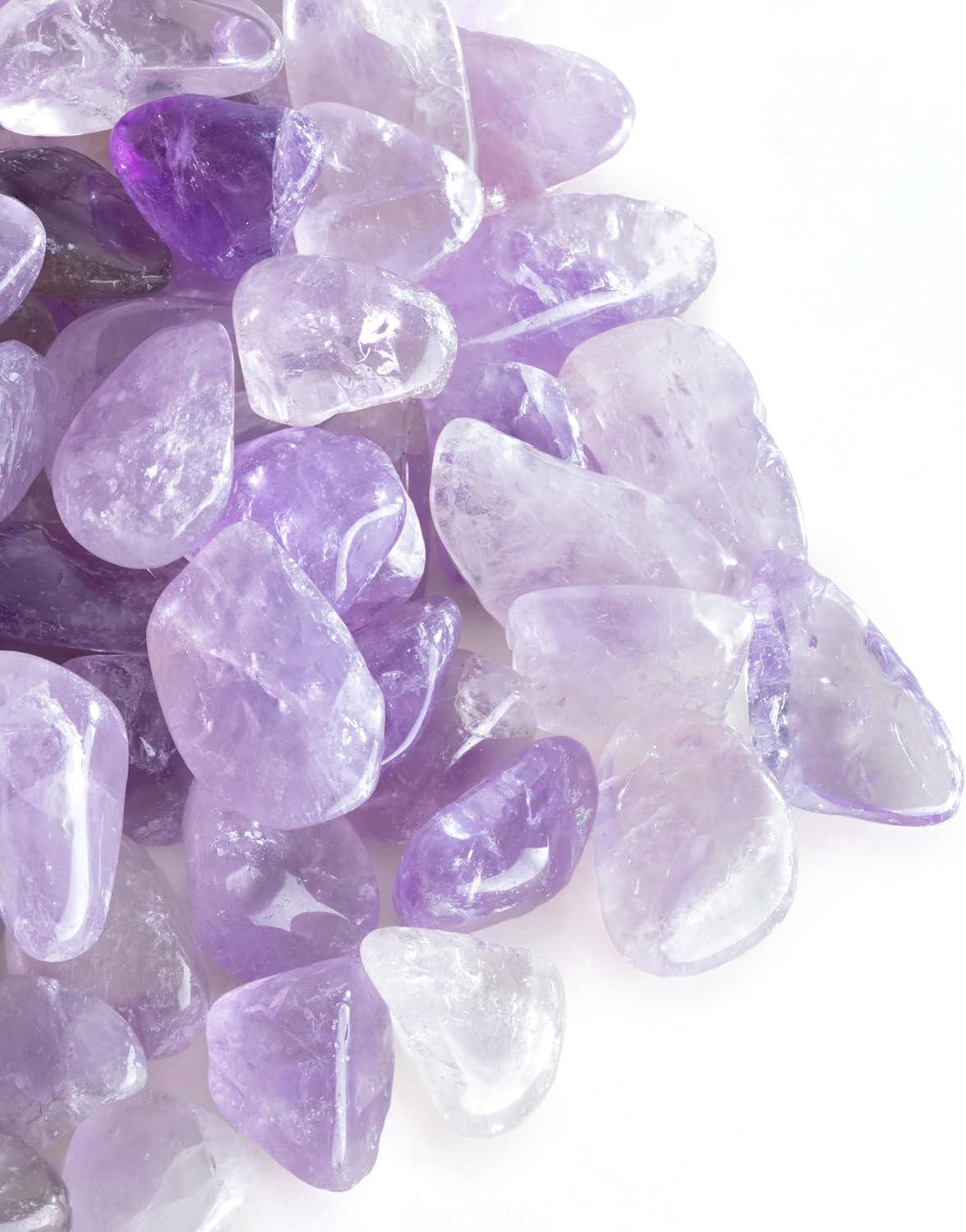 Navaris Crystal Water Bottle - 14oz Glass Gemstone Drink Bottle with Loose Natural Gem Stones - Available with Different Type Stones