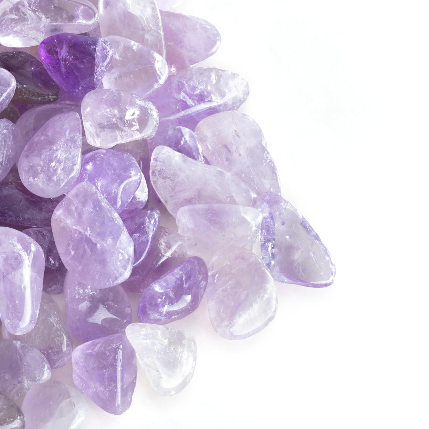 Navaris Crystal Water Bottle - 14oz Glass Gemstone Drink Bottle with Loose Natural Gem Stones - Available with Different Type Stones