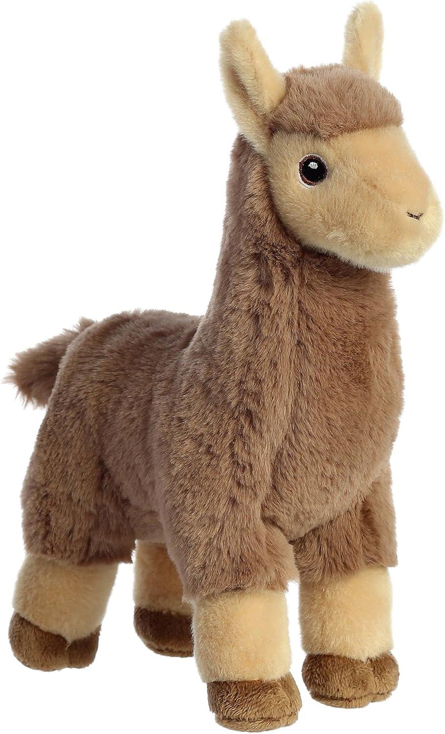 Aurora Medium Llama Eco Nation Eco-Friendly Stuffed Animal Tan 9.5"